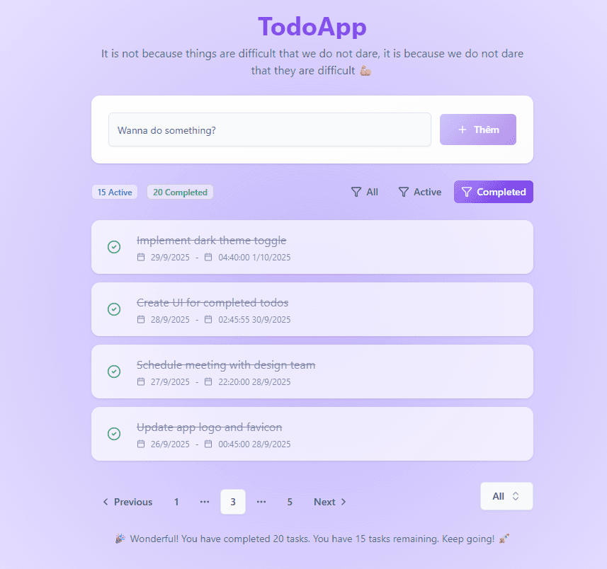 TodoApp (Full-stack To-Do application)