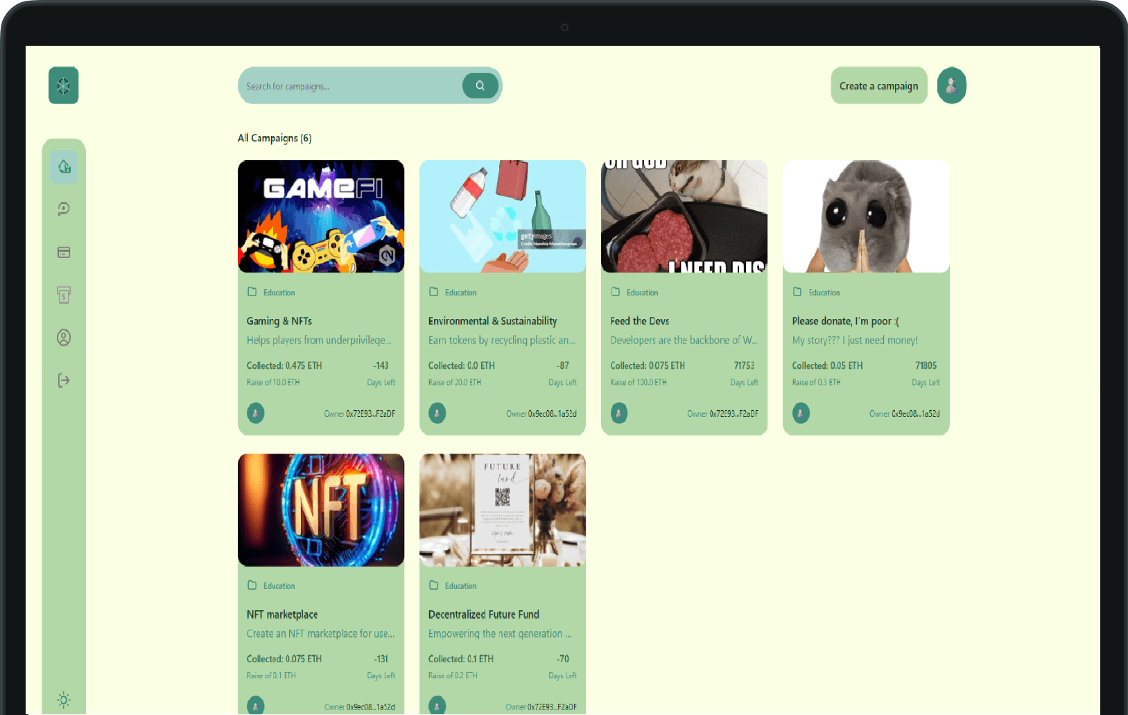 Web3 Campaign Crowdfunding