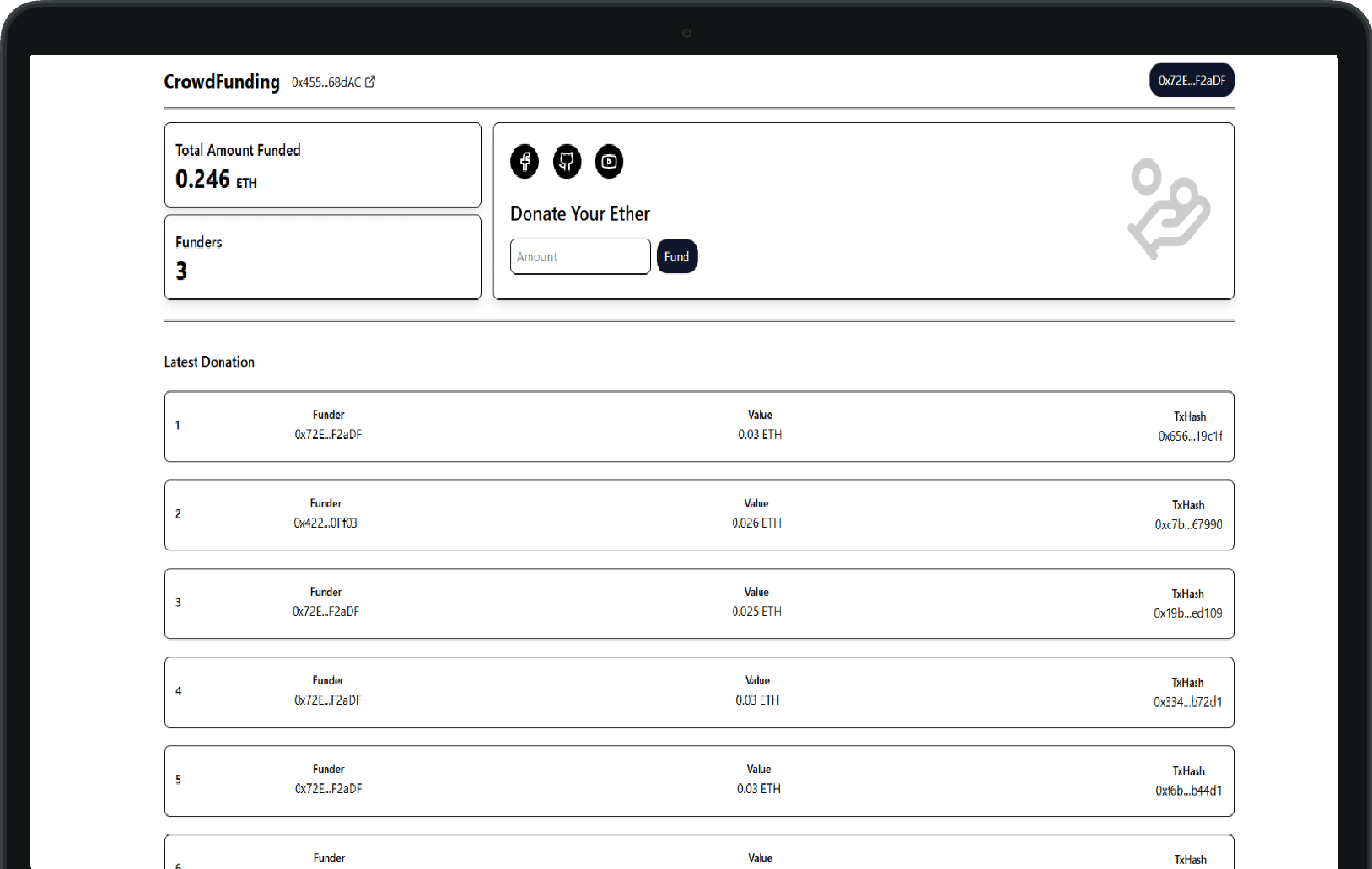 Web3 Funding DApp